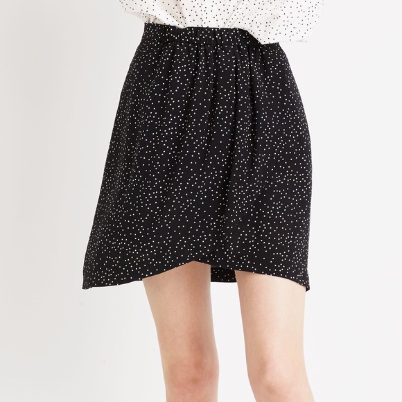 Madewell Dresses & Skirts - Madewell 100% Silk Dot Scatter Mini Skirt